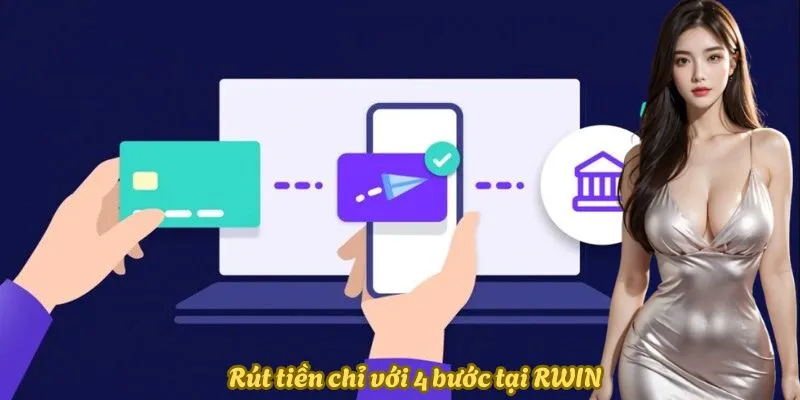 Rút tiền chỉ với 4 bước tại Rwin