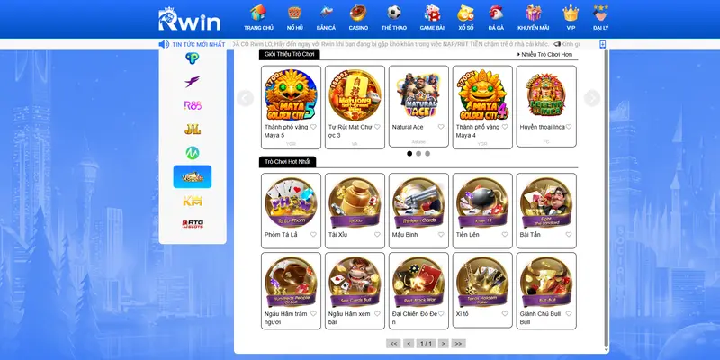 Game bài Rwin mở ra thế giới giải trí